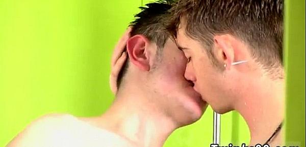  Kissing and peeing guys and gay sex with repairman City Twink Loves A